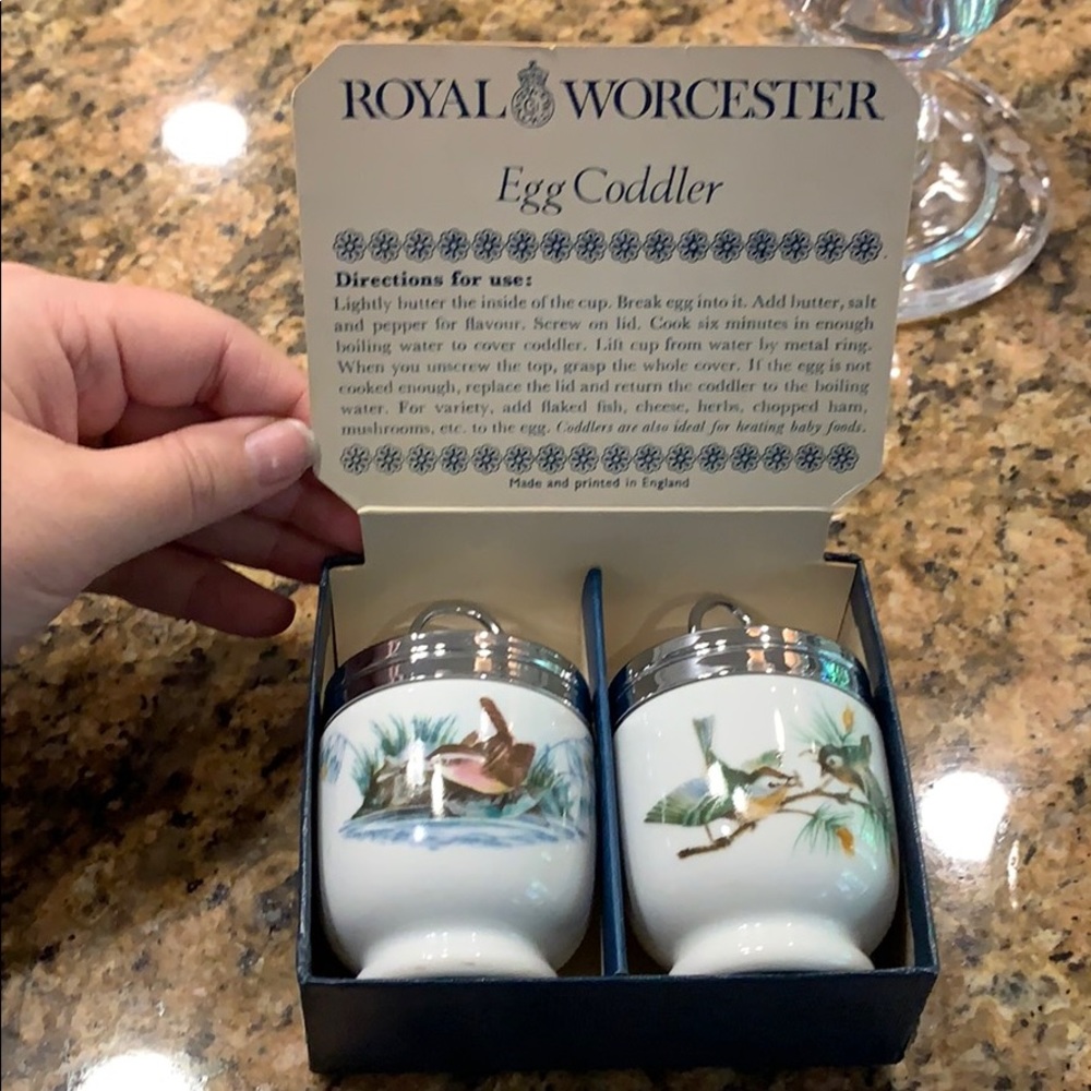 Royal Worcester Porcelain Egg Coddlers (1 pair)